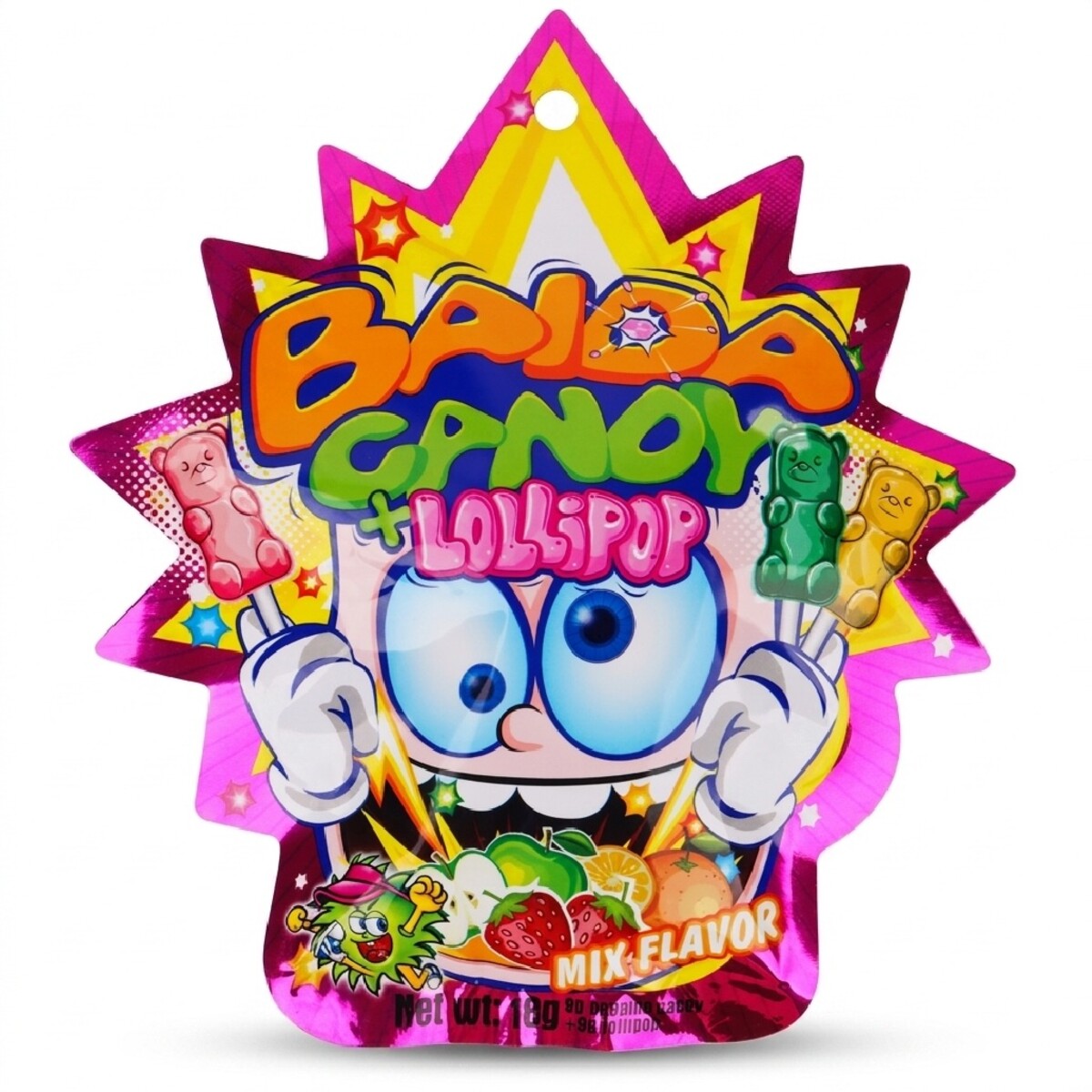 Baida Candy Lollipop Mix Flavor 18g