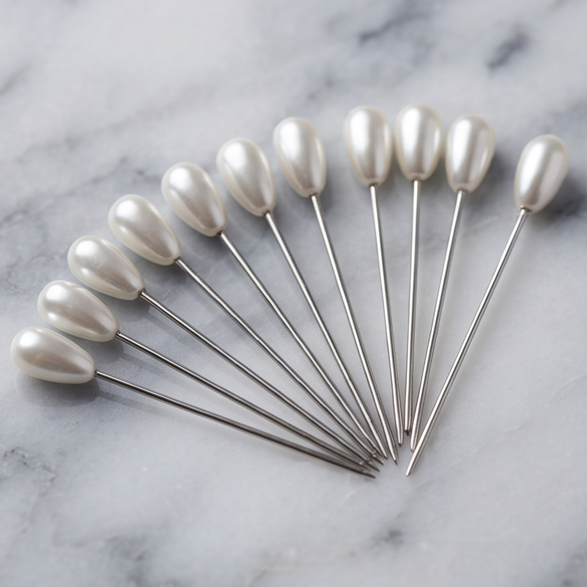 White Pearl-Headed Pins