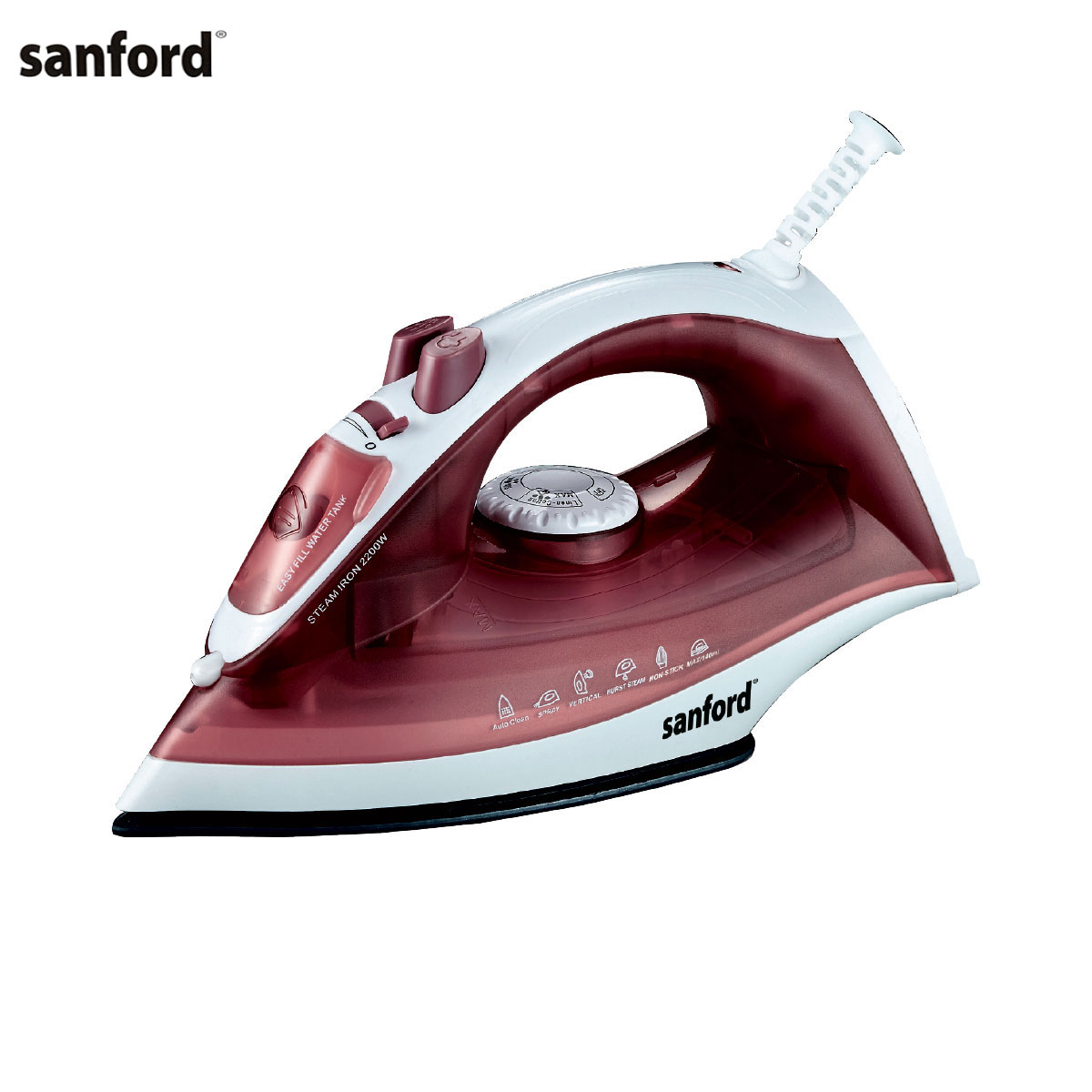Sanford Steam Iron Stainless Steel 2200W - SF48SI