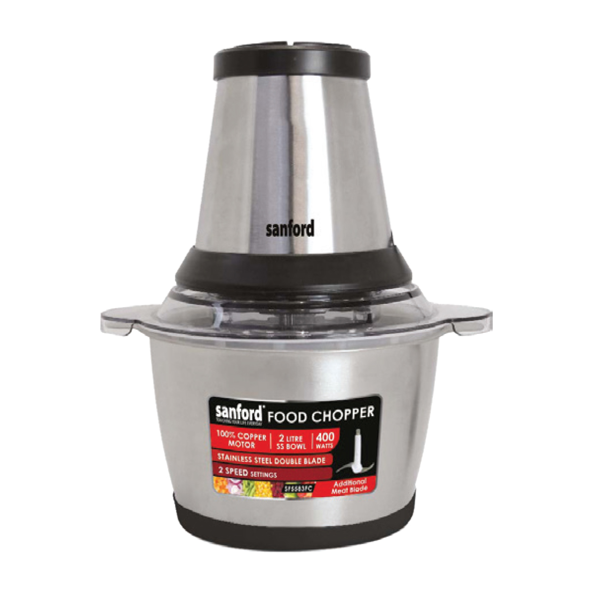 Sanford Food Chopper - 2L 400W - SF5583FC