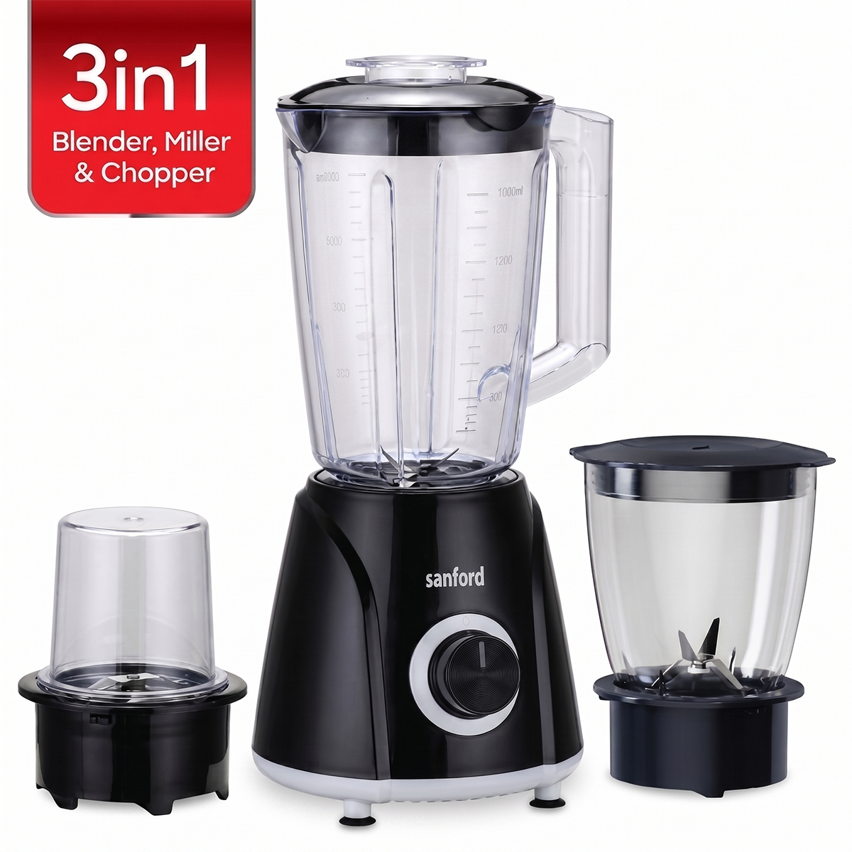 Sanford 3-In-1 Blender, Miller And Chopper 400W