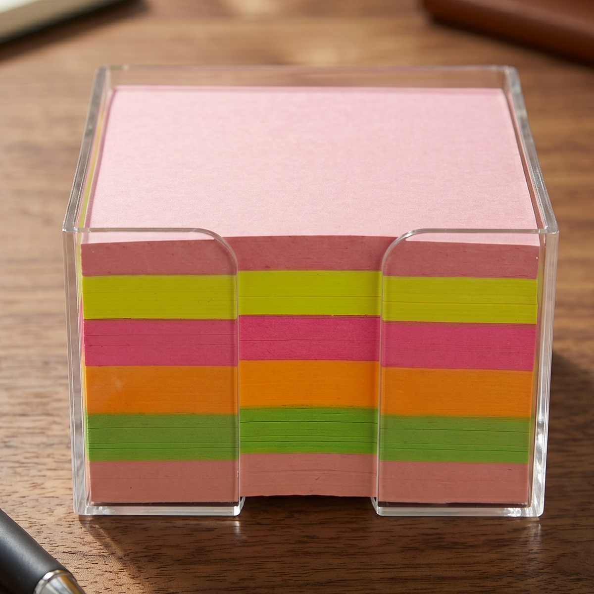Clear Acrylic Sticky Note & Holder