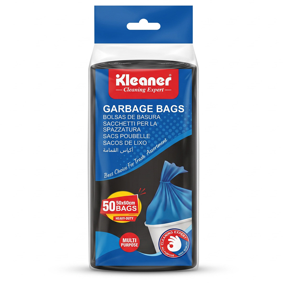 Kleaner 50 x 60cm Garbage Bags 50 Pieces Pack