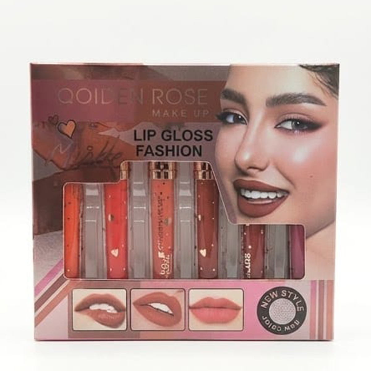 Qoiden Rose Lip Gloss Set 6 Pieces