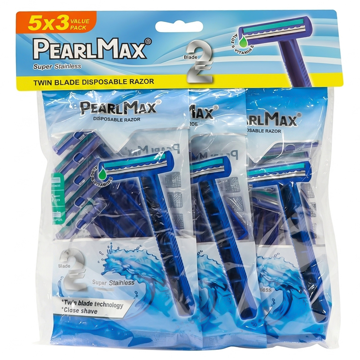 Pearl Max Twin Blade Disposable Razor