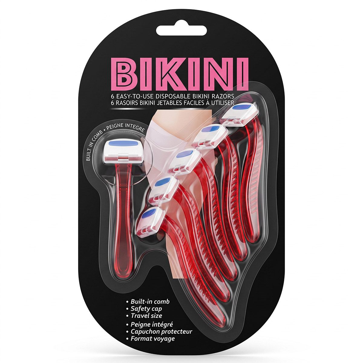 Bikini Easy To Use Disposable Razors Set 1 x 6 Pieces