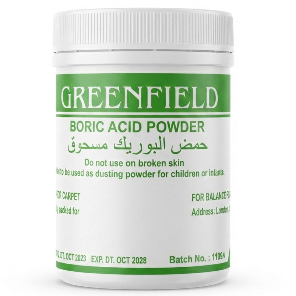 Greenfield Boric Acid Powder 50g