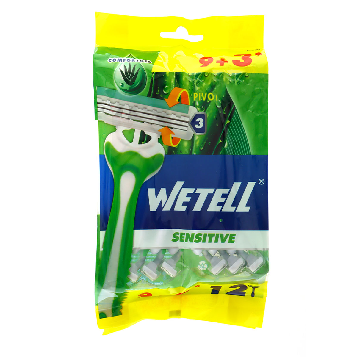 Wetell Shaving Razor Sensitive 12 pieces