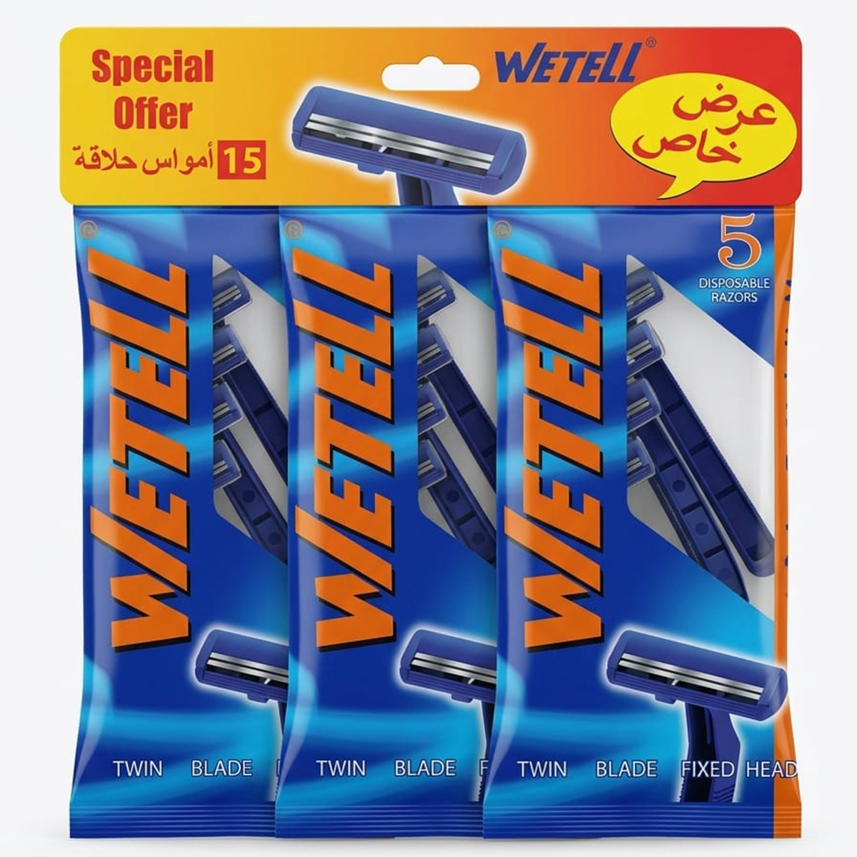 Wetell Shaving Razor For Man 3x5 Pieces