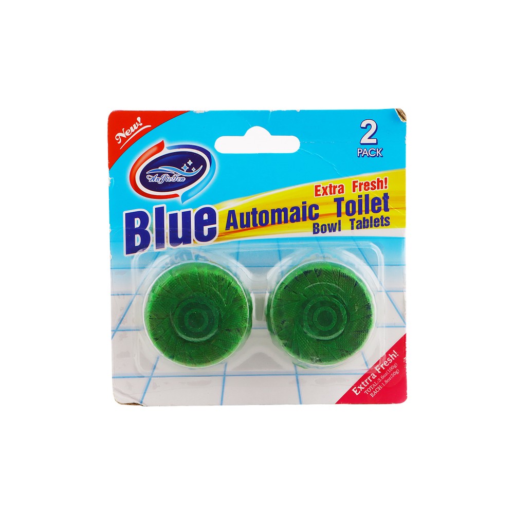 Anjiefen Blue Automatic Toilet Bowl Tablets 2 Pieces