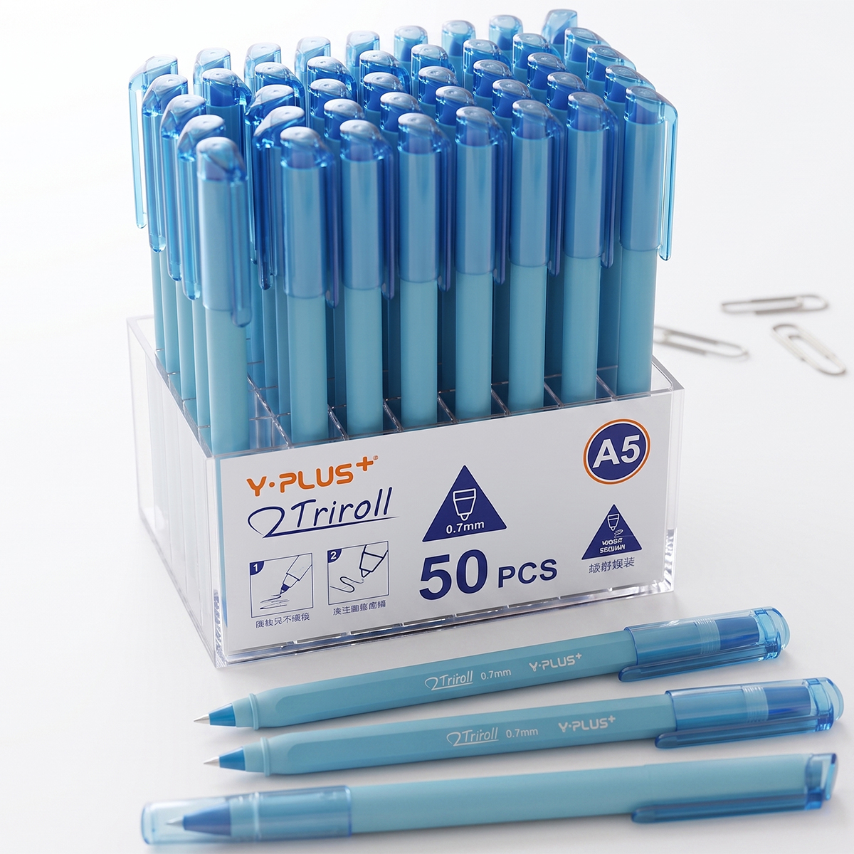Ball Pen Set 50 Pieces Blue 0.7mm