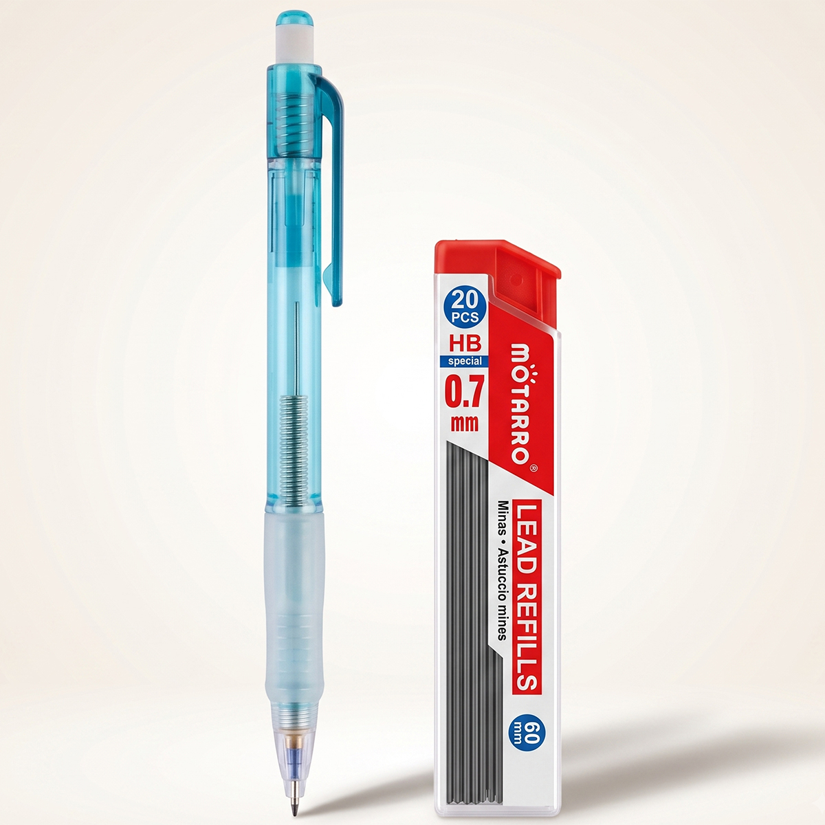 Motarr Pencil Mechanical With Lead Pack 0.7mm Set