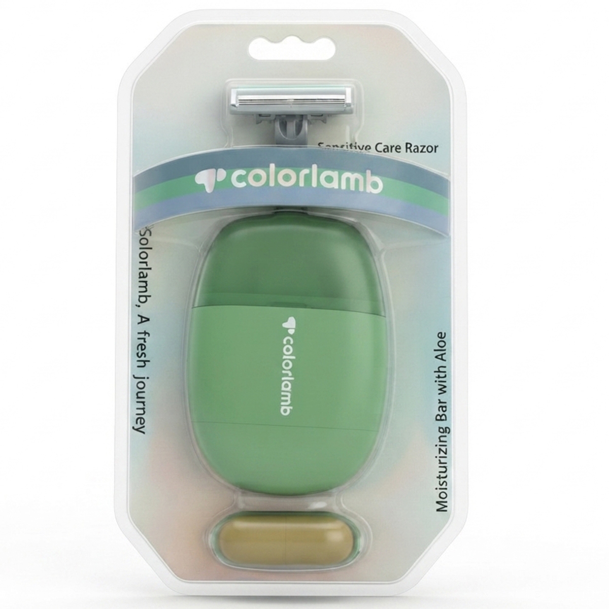 Color Lamb Shaving Razor With Moisturizing Bar With Aloe