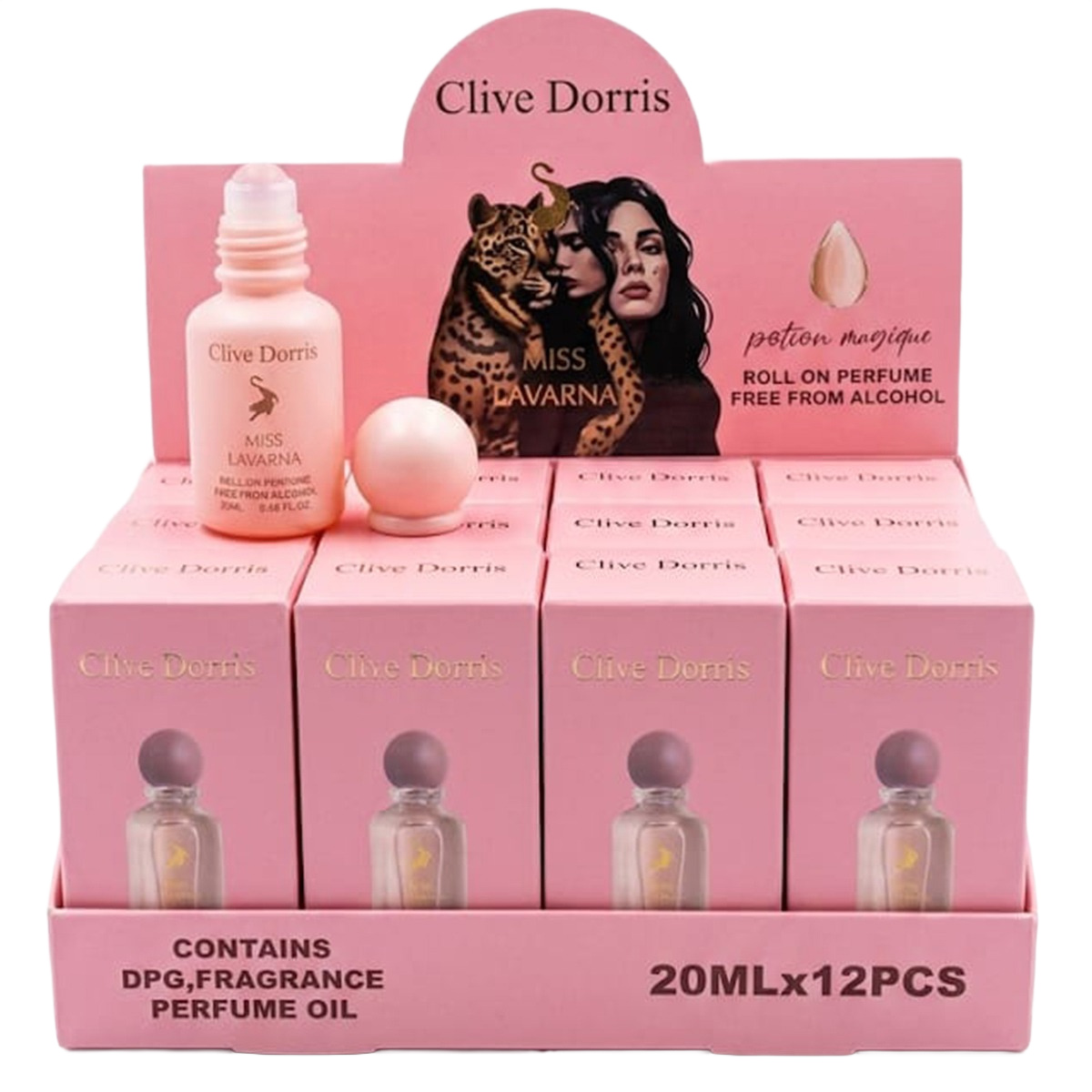 Clive Dorris Miss Lavarna Roll-On Perfume 20ml For Women