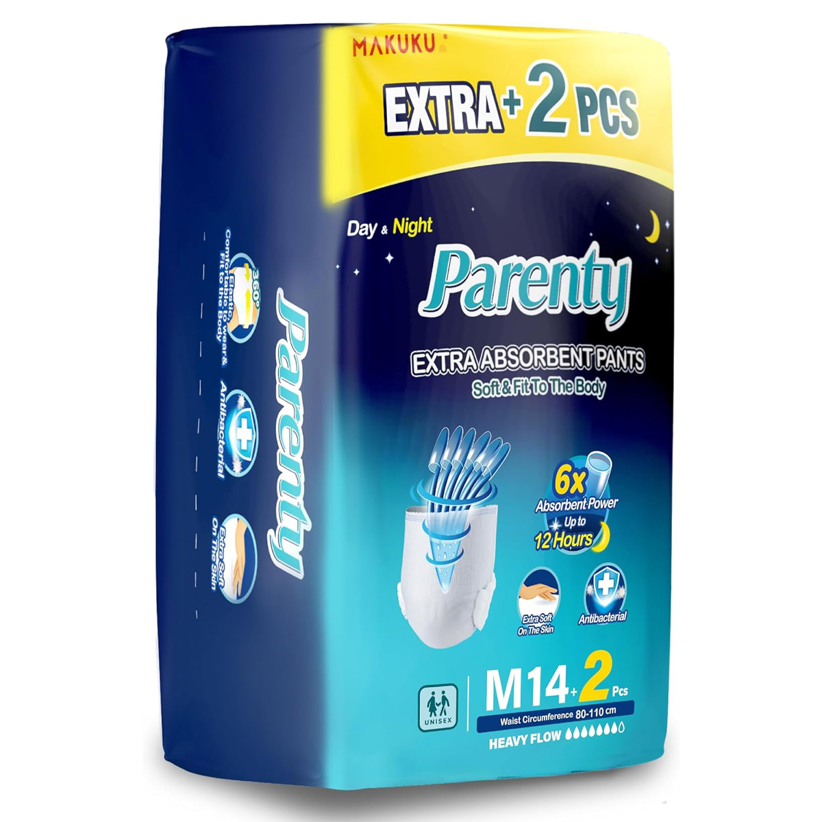 Makuku Parenty Extra Absorbent Pants M Size 1x16 Pieces