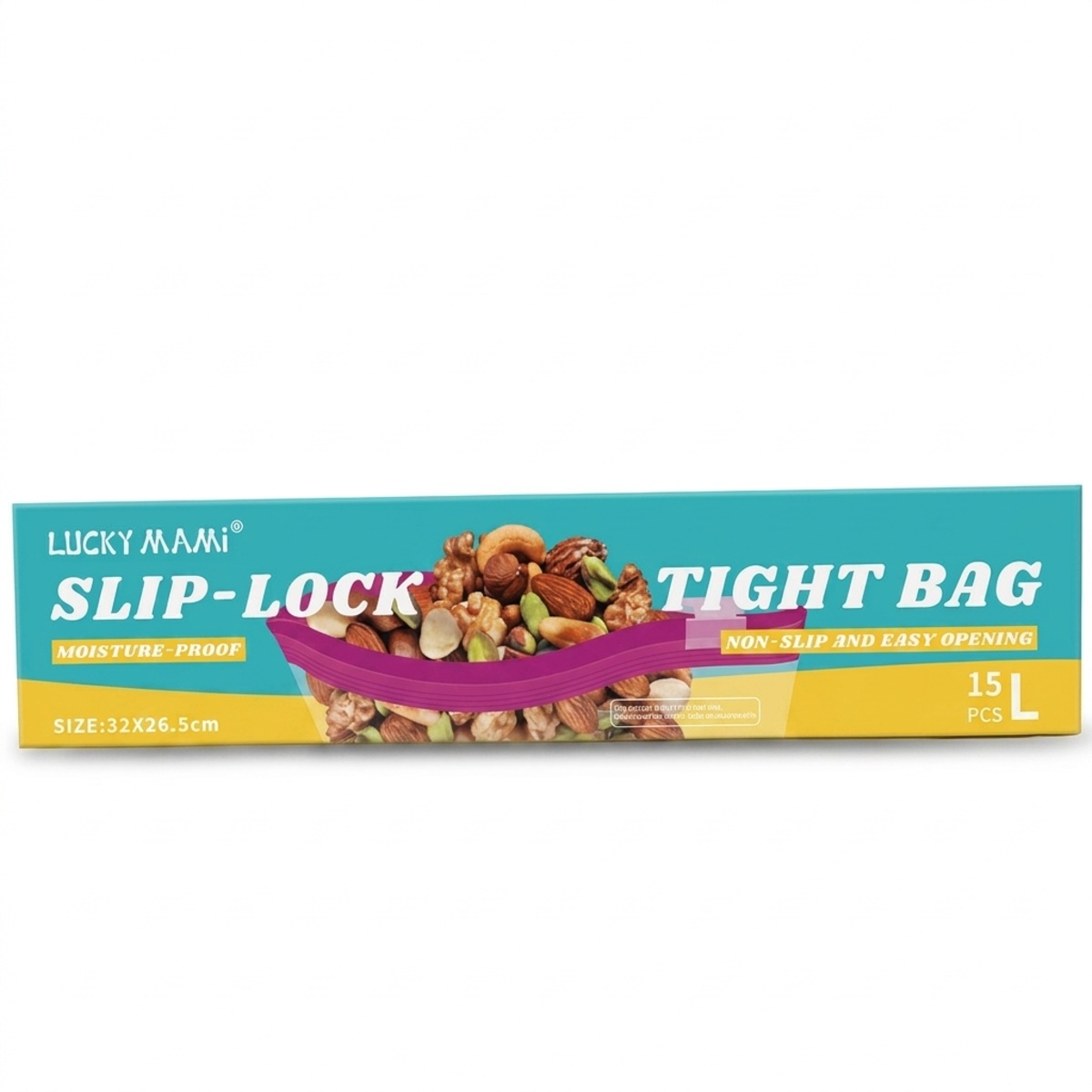 Lucky Mami Slip Lock Tight Bag 15 Pieces