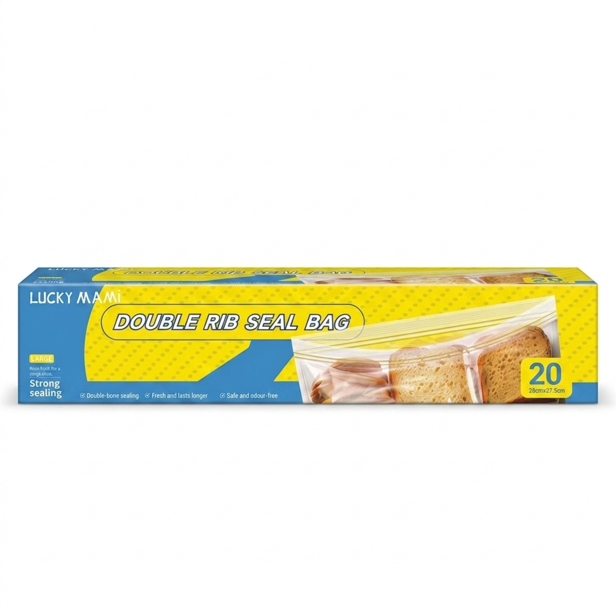 Lucky Mami Double Rib Seal Bag 20 Pieces