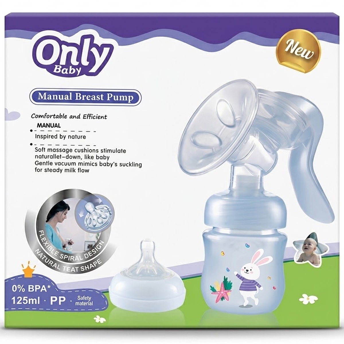 Only Baby Manual Breast Pump 125ml