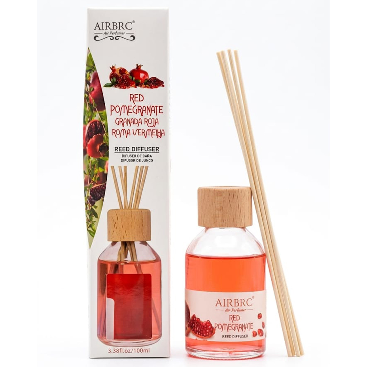Airbrc Red Pomegranate Reed Diffuser 100ml