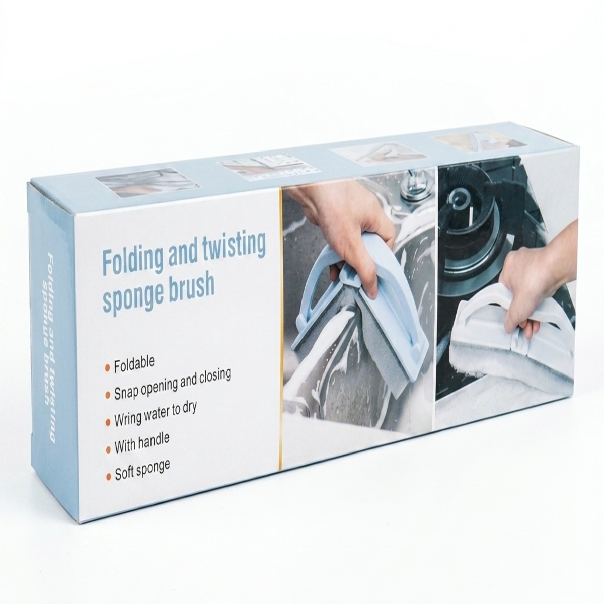 Folding And Twisting Sponge Brush