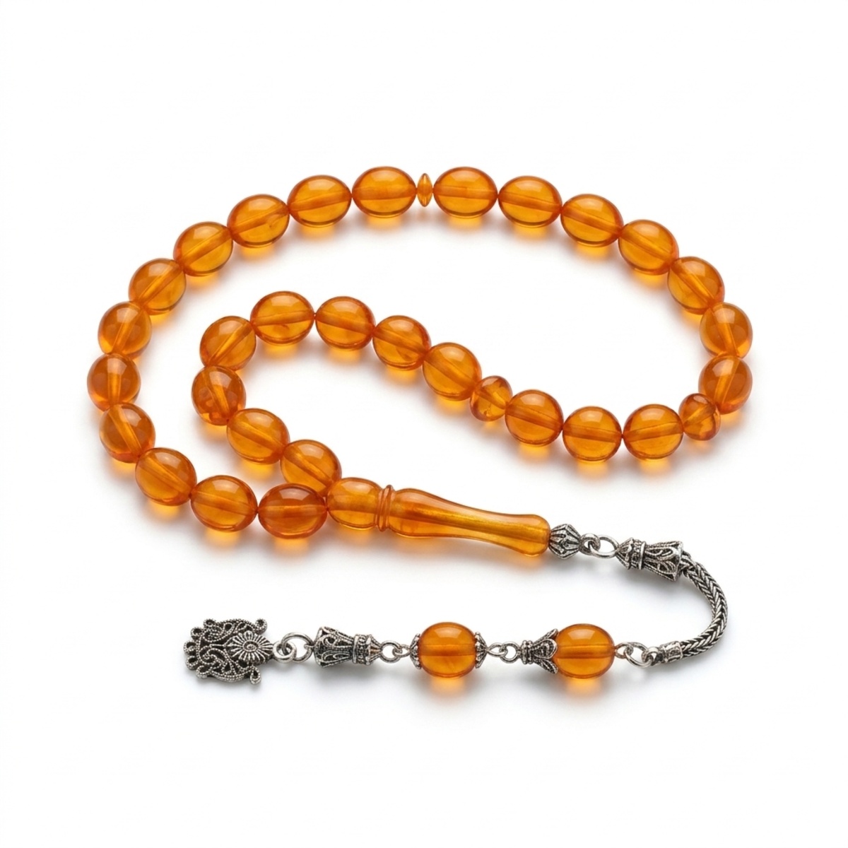 Amber Prayer Beads