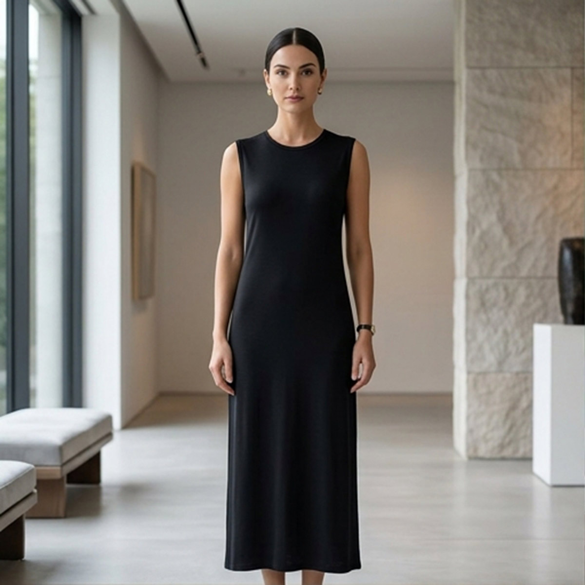 Ladies Essential Column Dress