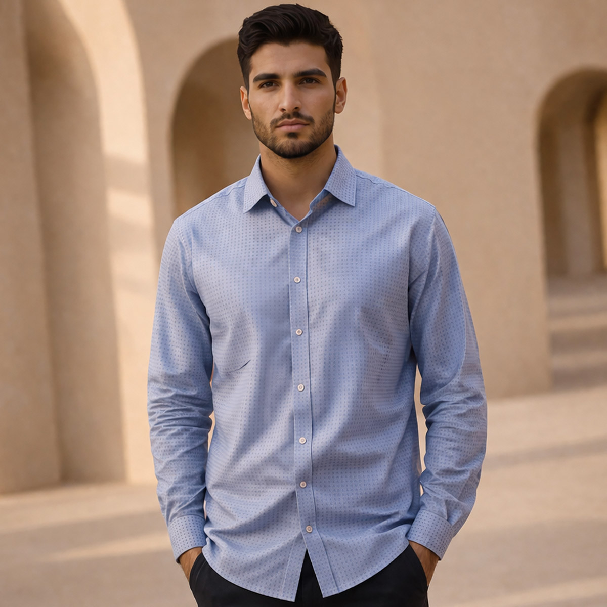 Mens Formal Shirt Printed