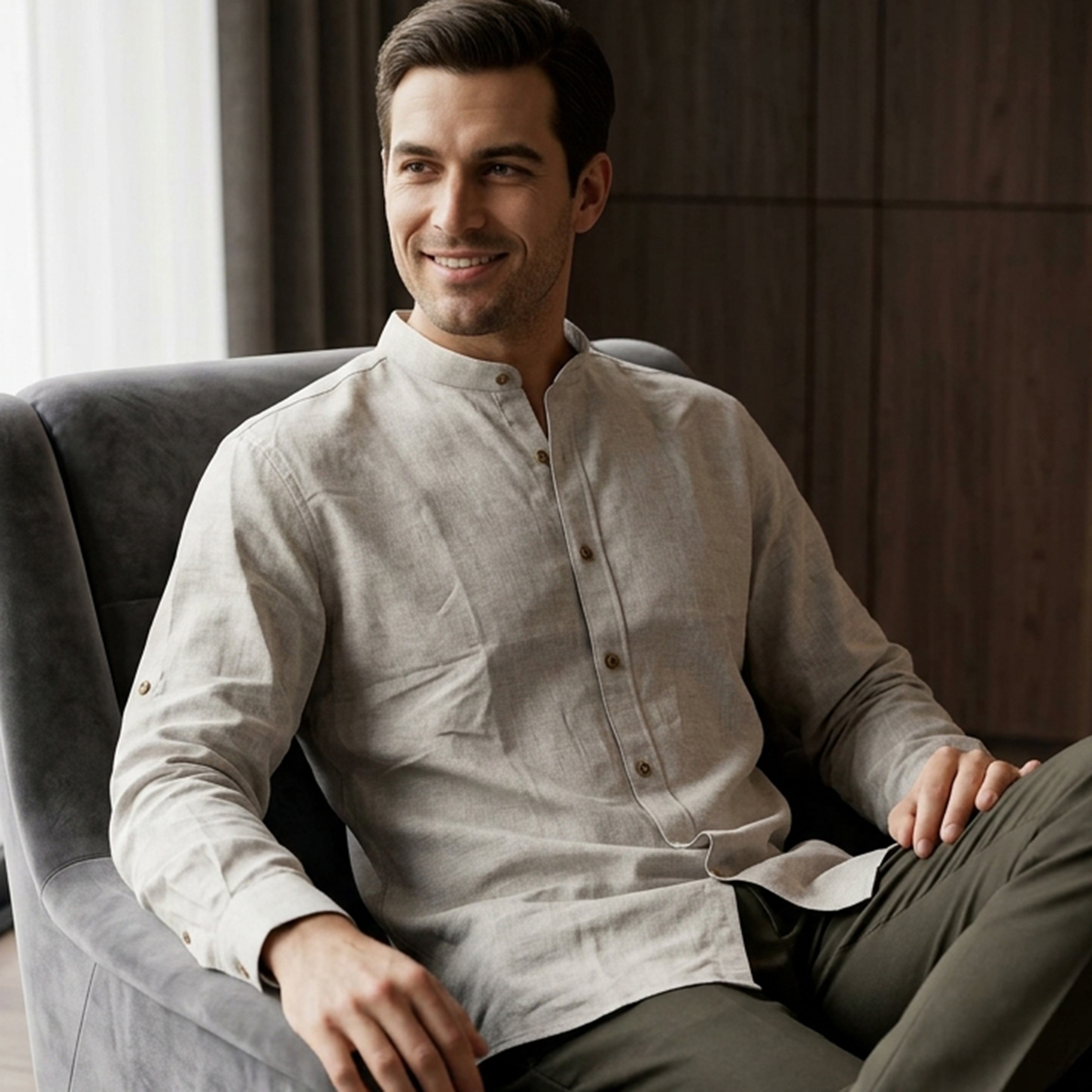 Mens Slim Fit Formal Shirt