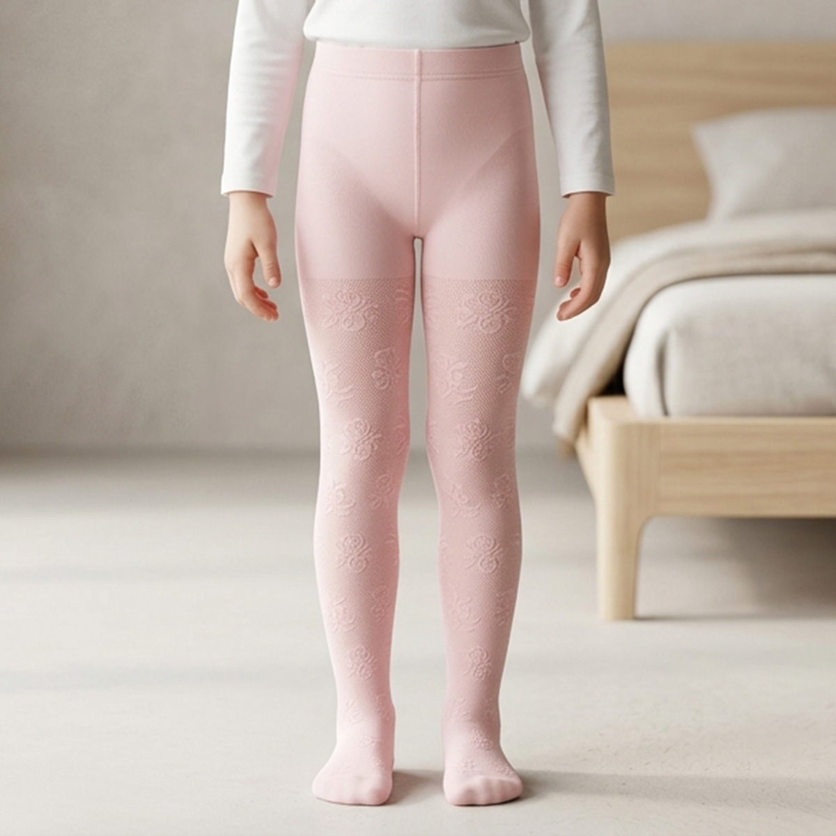 Girls Stocking Plain Pink