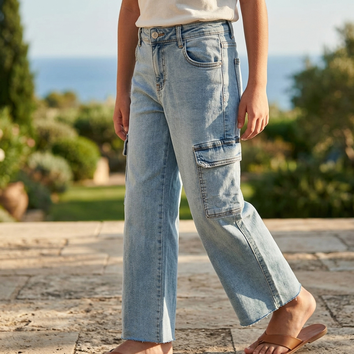 Girls Jeans Pant Regular Fit Blue