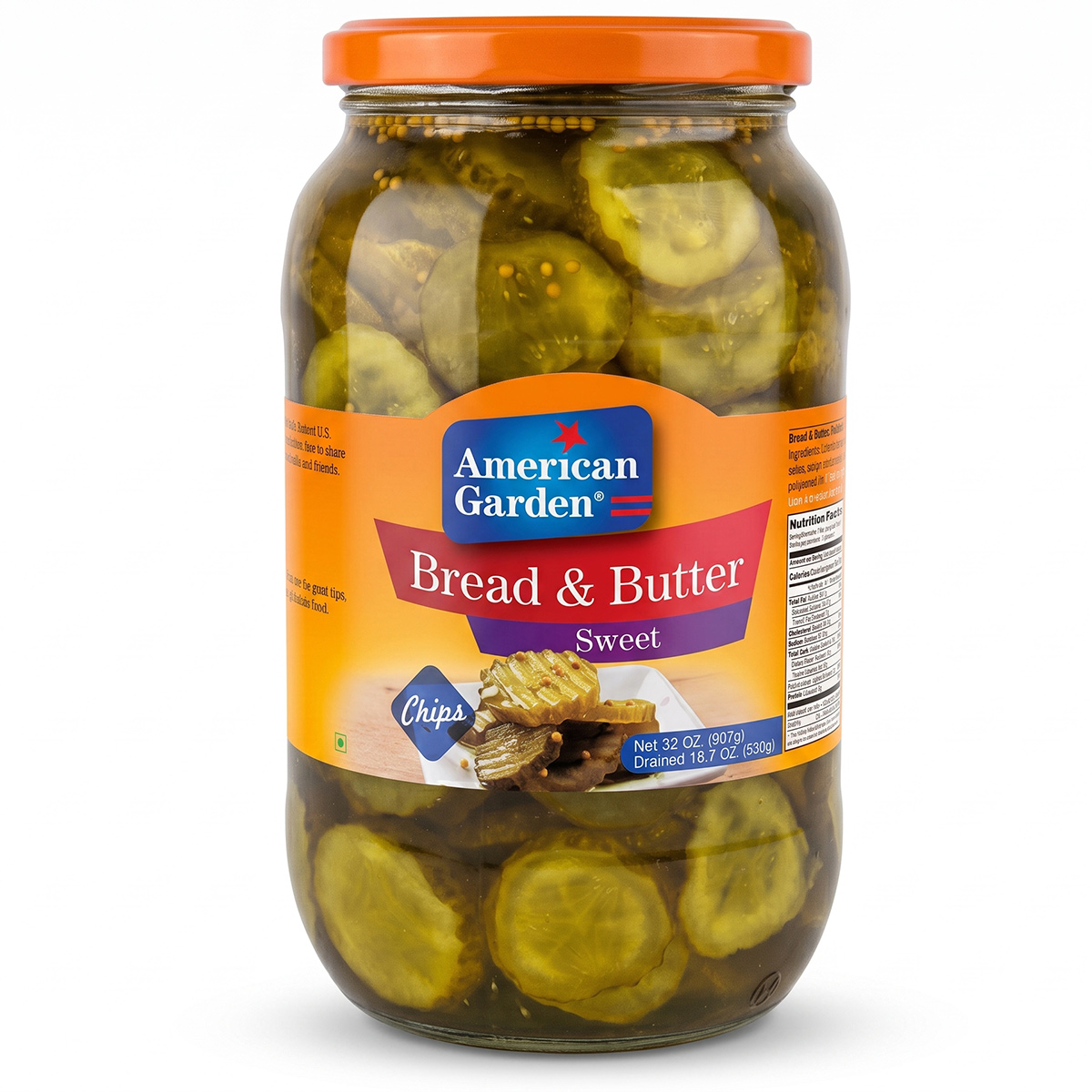 American Garden Bread & Butter Sliced Cucumber Pickle 907g