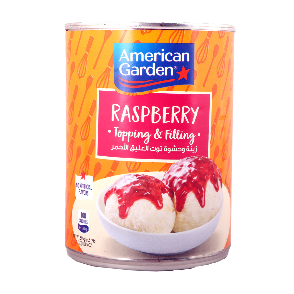 American Garden Raspberry Topping & Filling 595g