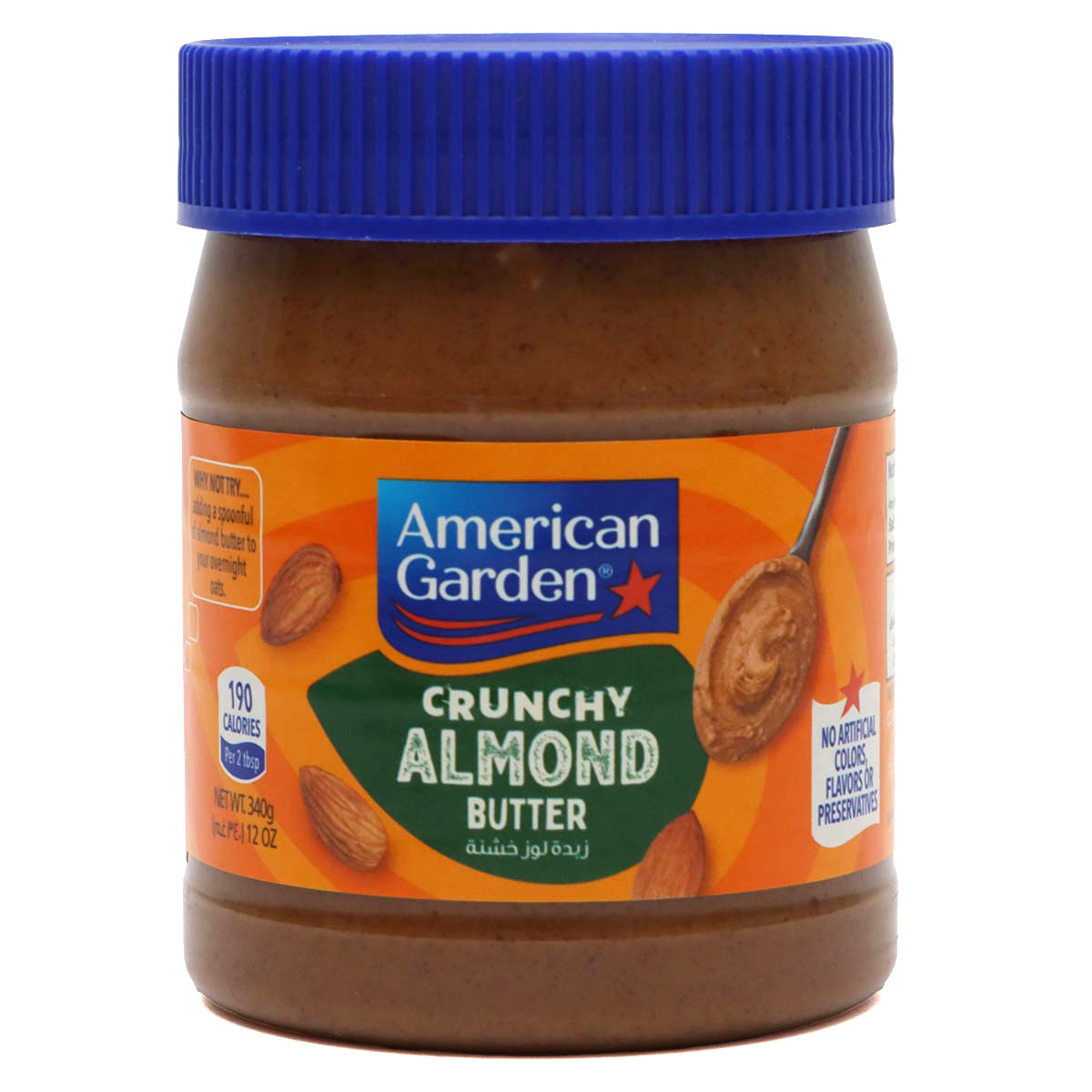 American Garden Crunchy Almond 340g