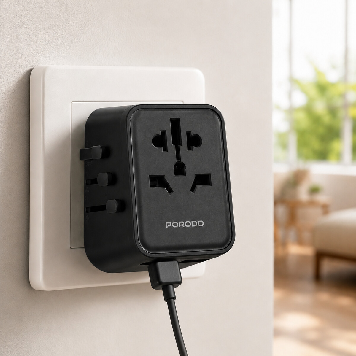Porodo USB A Adapter For Travelling