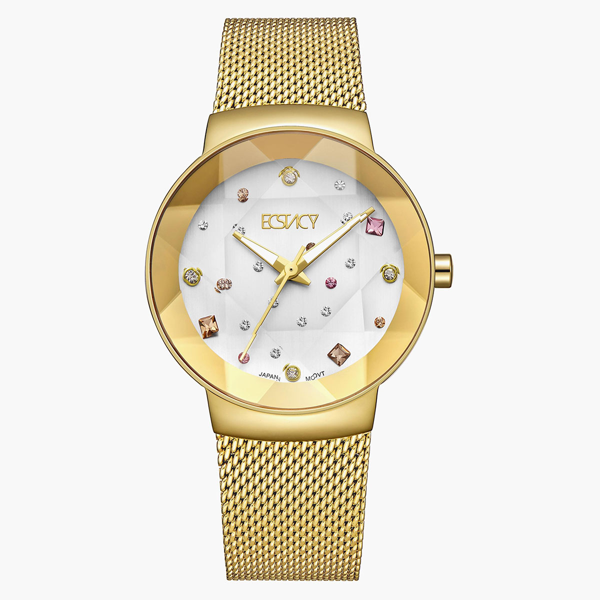 Ecstacy Watch In Golden Color For Women E23504-GMGS