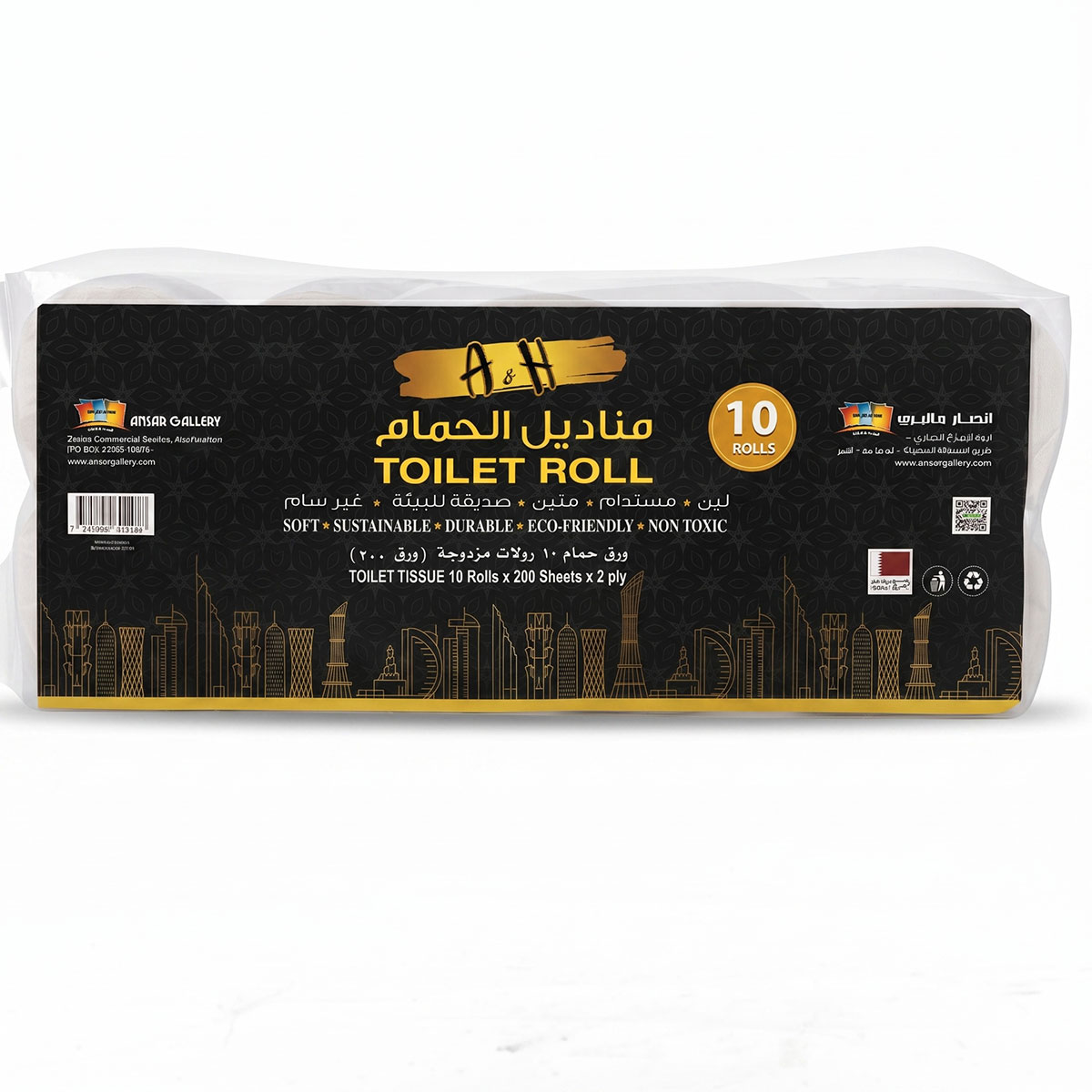 A&H Toilet Roll 200 10 Rolls
