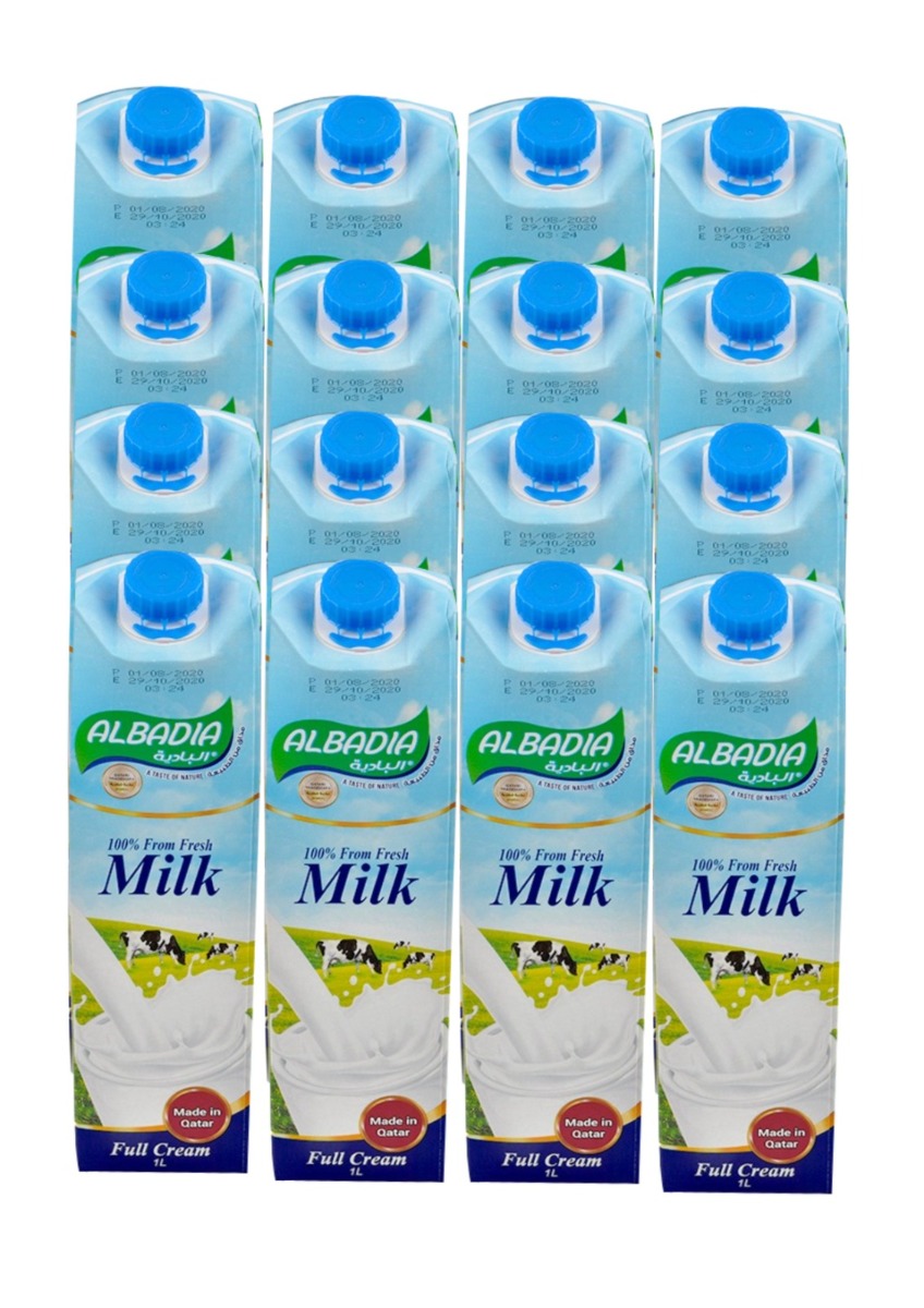 حليب البادية كامل الدسم 12×1 لتر