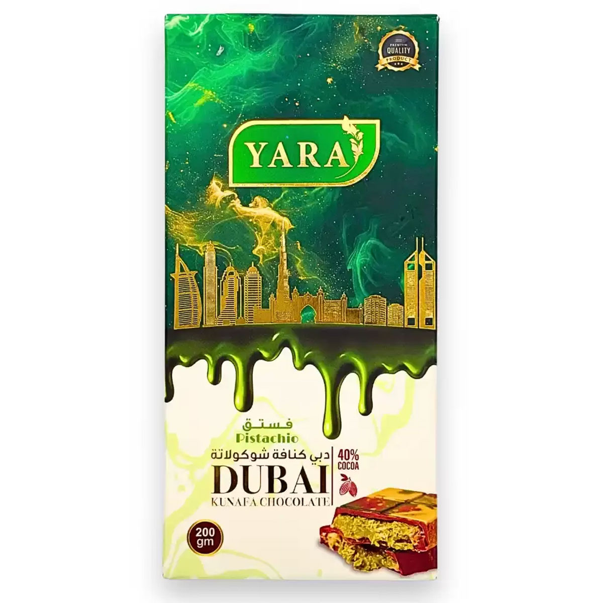 Yara Pistachio Kunafa Chocolate 200g