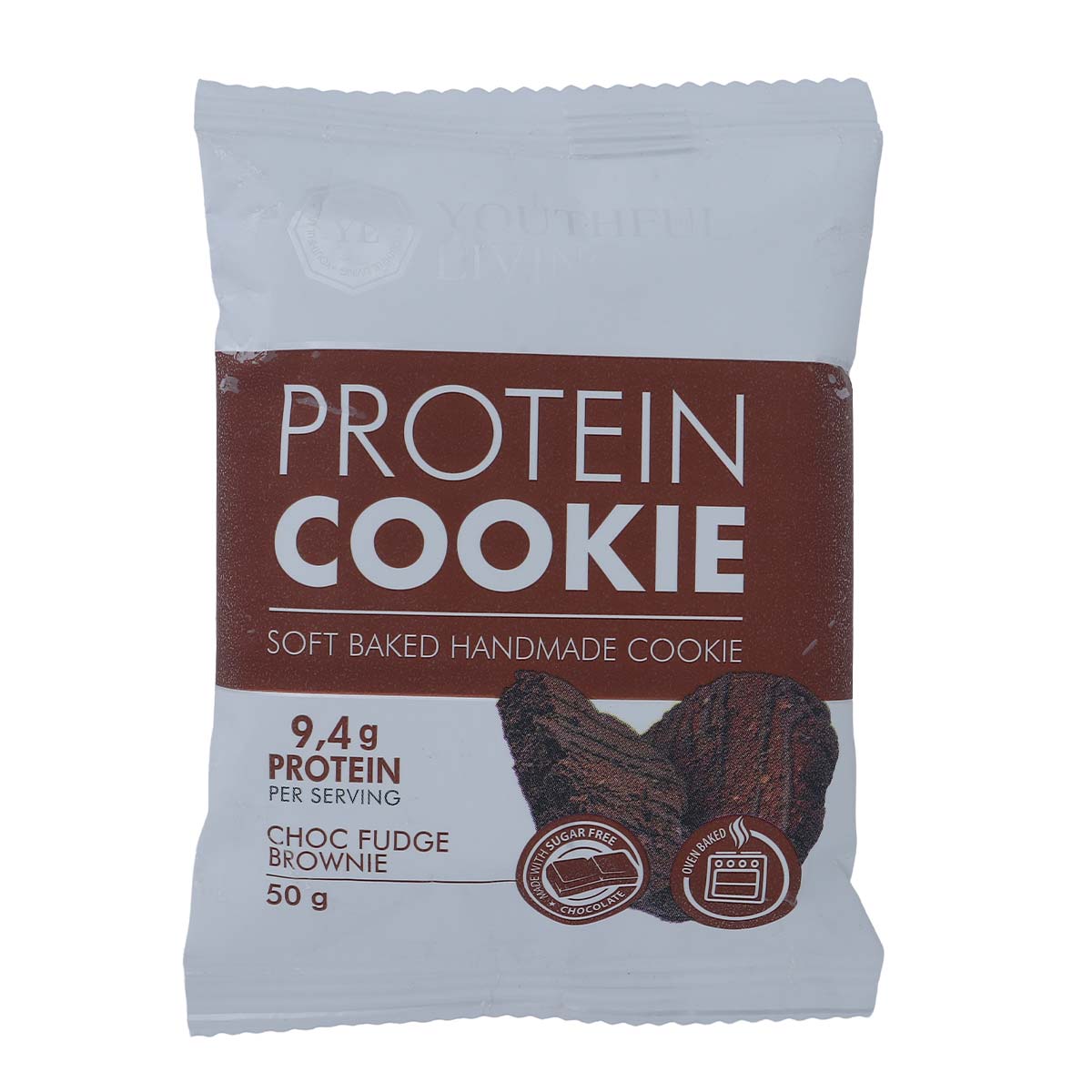 Youthful Living Protein Cookie Choc Fudge Brownie 50g