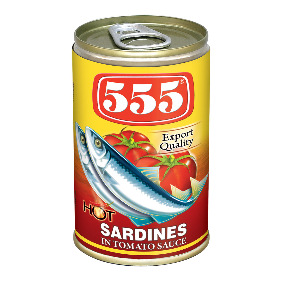 555 سردين حار بصلصة الطماطم 155 جرام