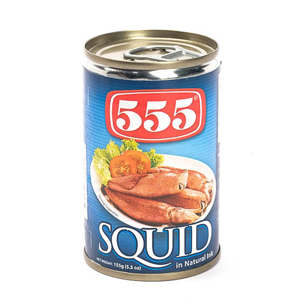 555 Squid In Natural Ink 155gm