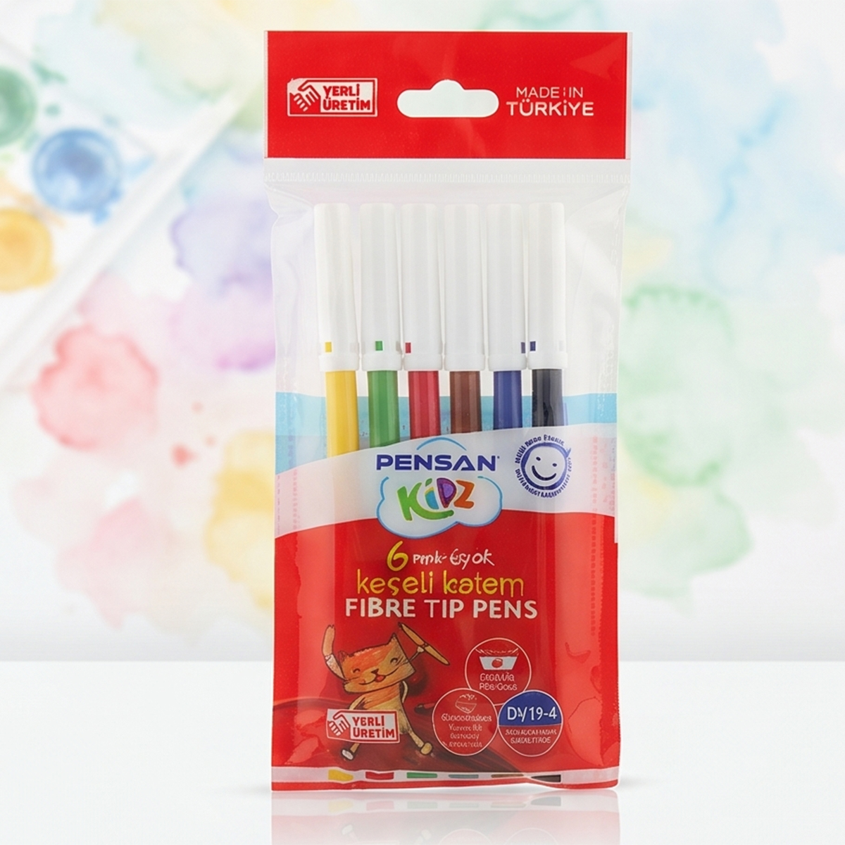 Pensan Kidz Fibre Tip Pen Set 1x 8 Pieces