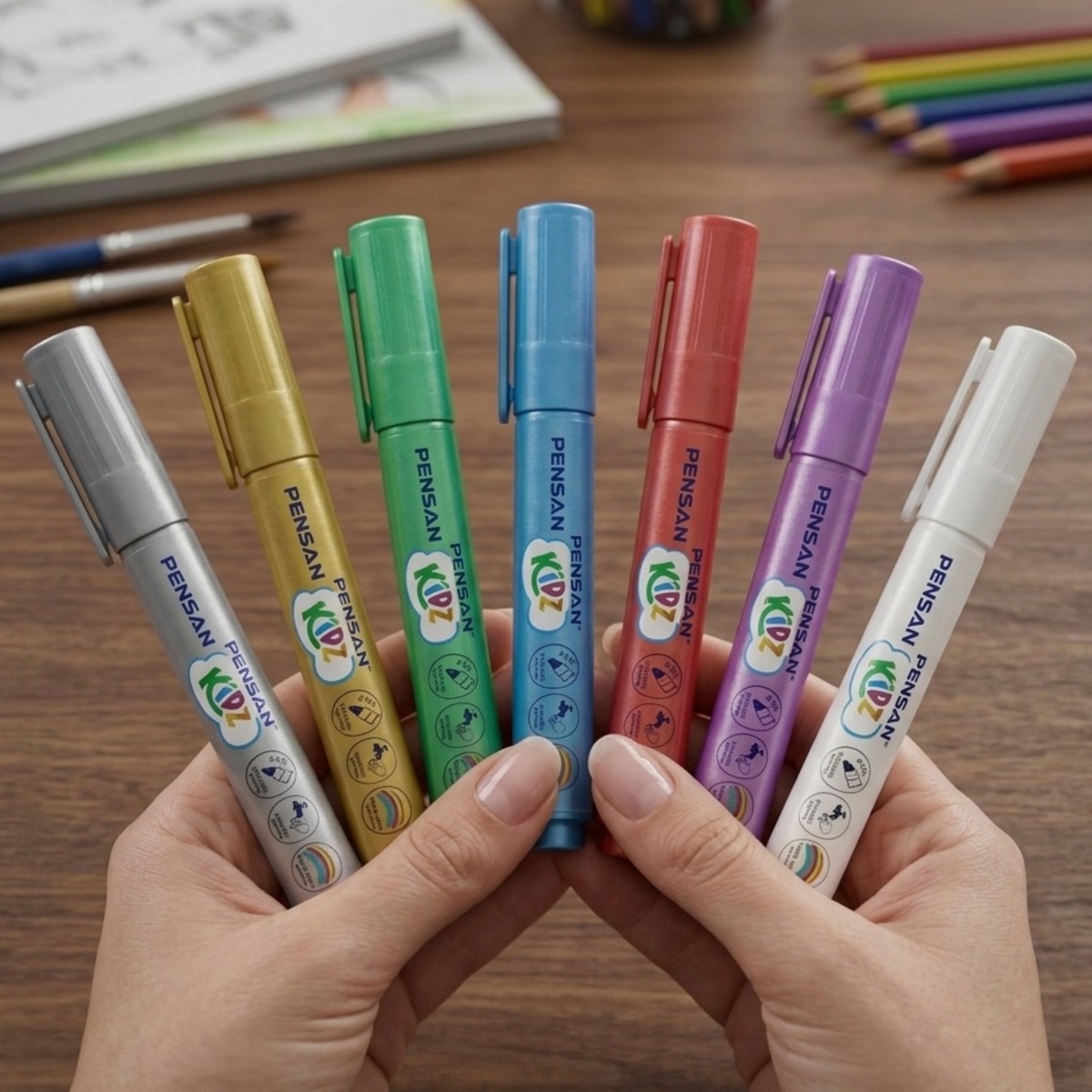 Pensan Kidz Metallic Markers 7 Color