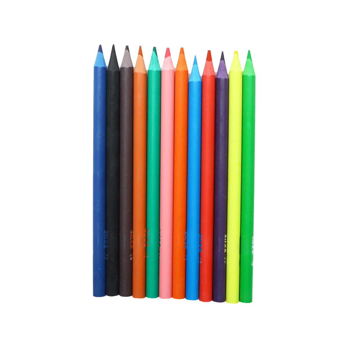 Silka Shiny Jumbo Colored Pencil 12 Colors