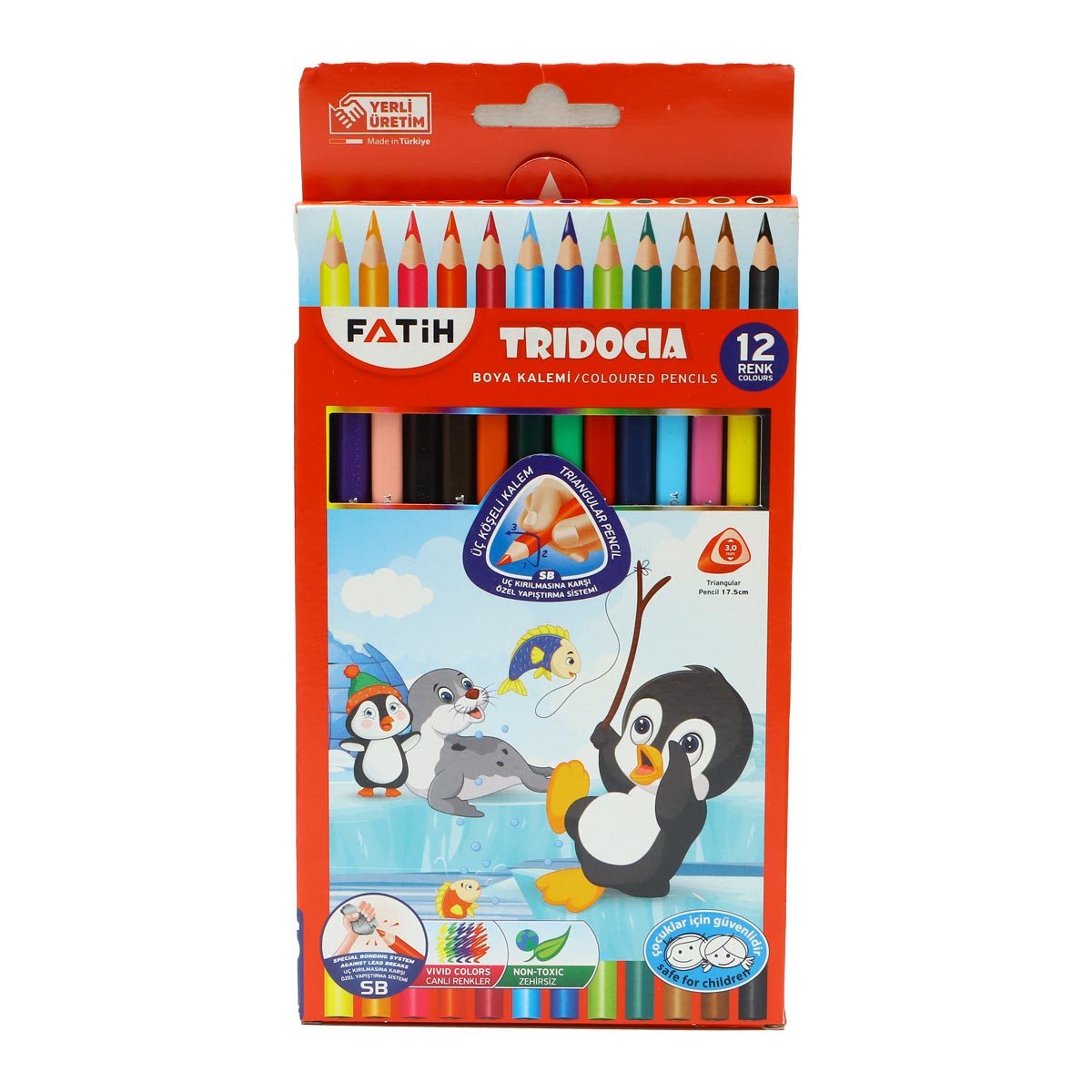 Fatih Tridocia Coloured Pencils 12 Colors