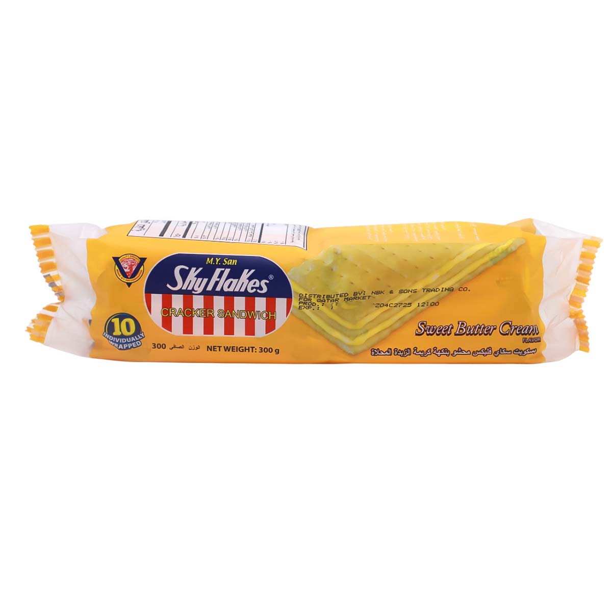 My San Sky Flakes Cracker Sandwich Sweet Butter Cream 300g