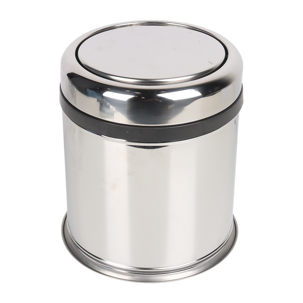 Stainless Steel Dustbin With Rotating Lid 5L