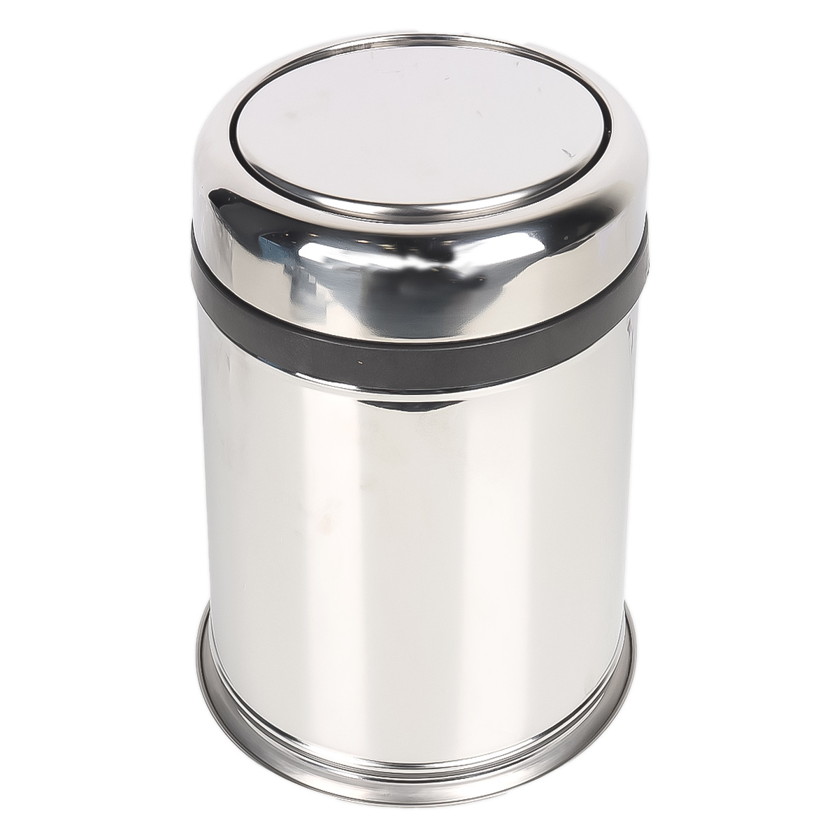 Stainless Steel Dustbin With Rotating Lid 8L