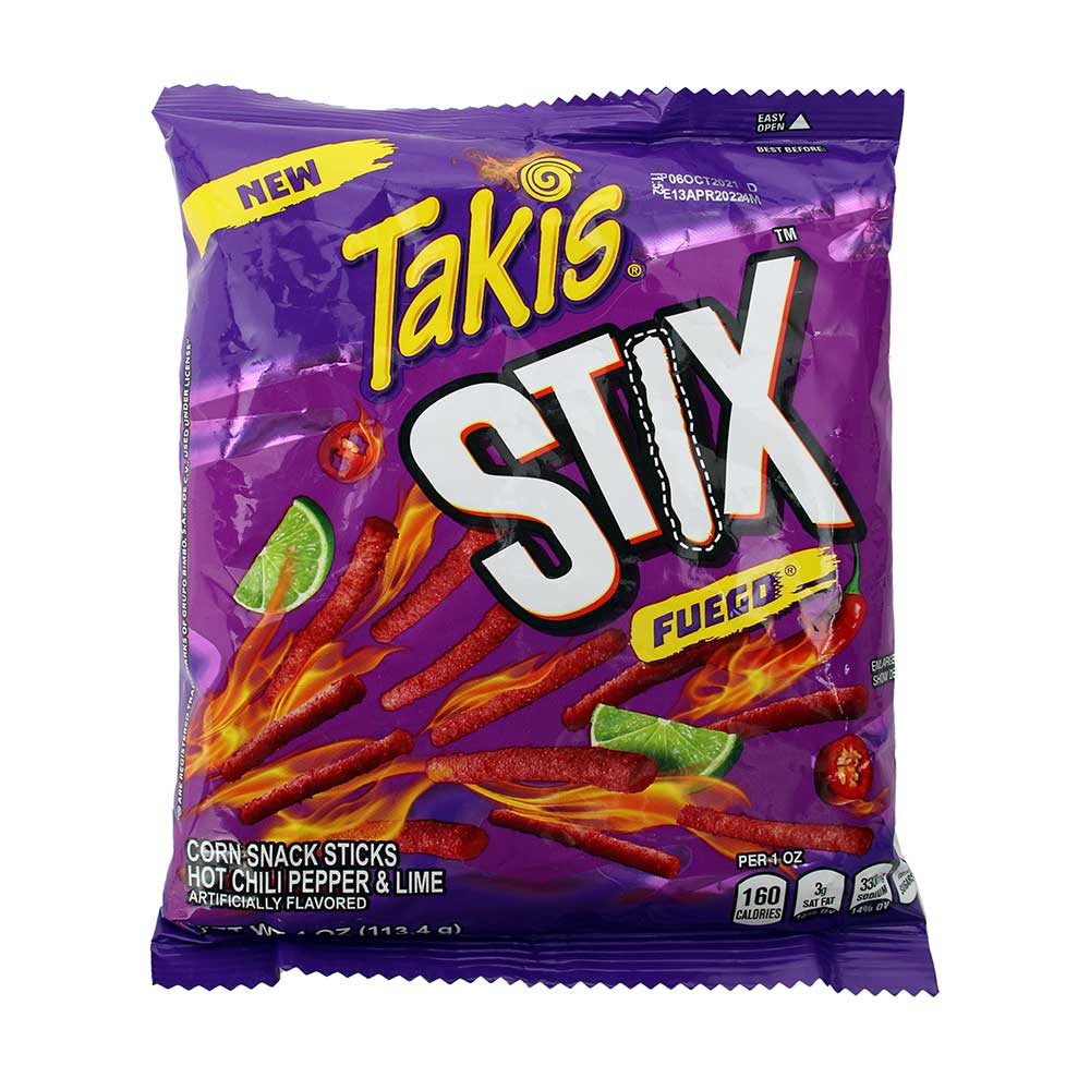 Takis Stix Fuego Corn Sticks 113.4g