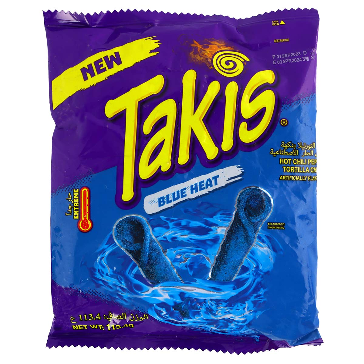 Takis Blue Heat Hot Chilli Pepper Tortilla Chips 113g